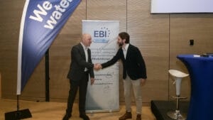 Robert Marx, president of the EBI (left), and the president of BABI, Kaloyan Radulov.