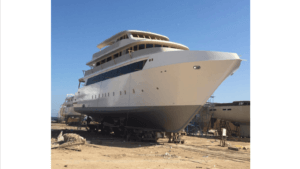 Egyptian liveaboard dive boat operating in the Red Sea.