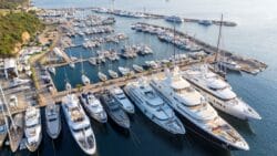 aerial view of IGY Portisco Marina in Sardinia