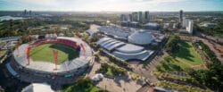 Aerial sydney Olympic Showground Olympic park