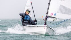 person dinghy sailing