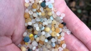 Nurdles found previously Scarborough South 231208 (c) Ana Cowie