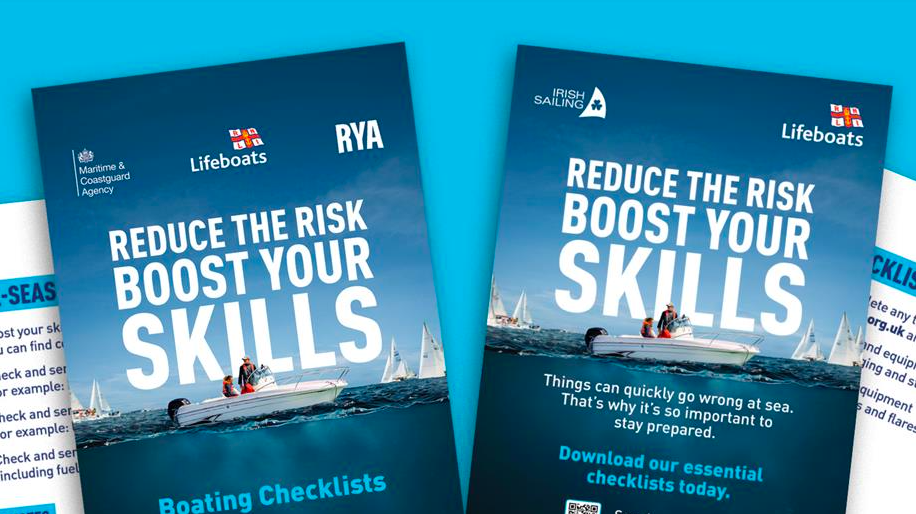 Check list cards made by RNLI to help boaters boost their skills before they go to sea