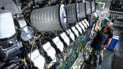 Test engine at Rolls-Royce power systems