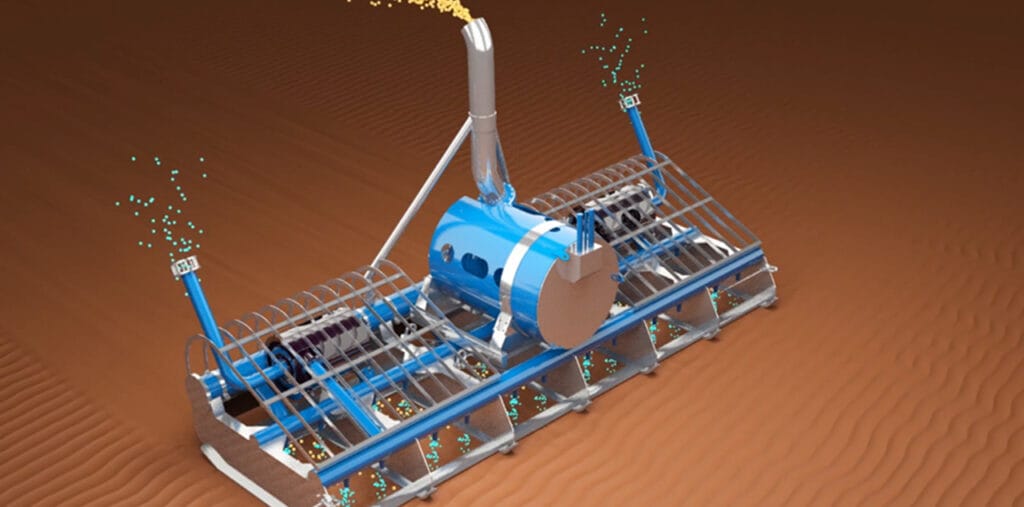 Diagram of Tiamat, the dredging design from Harwich Haven Authority
