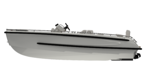 Petestep hull on Evene Origin tender