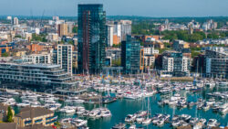 South Coast and Green Tech Boat Show aerial shot 2025