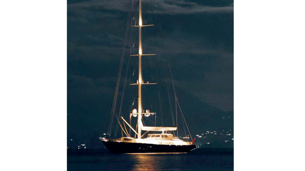 Bayesian before the incident. Image courtesy Karsten Borner, skipper of Sir Robert Baden Powell.