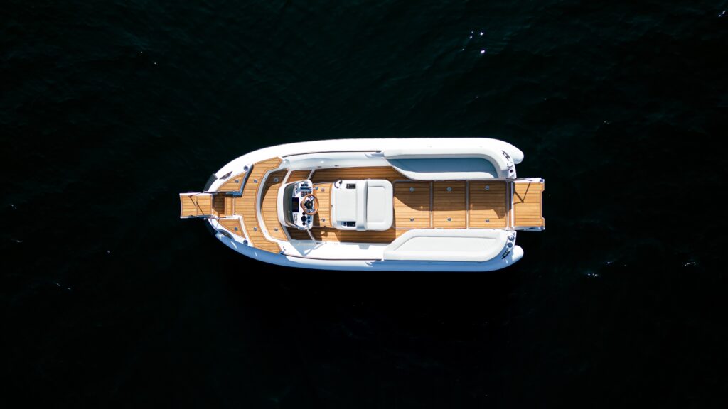 Castoldi Jet Tender 17 aerial view of spacious design