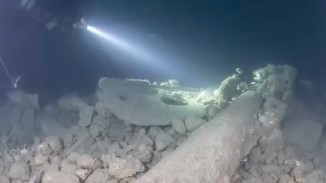 Underwater view of SS Almond Branch shipwreck bought for £300 on Facebook Marketplace