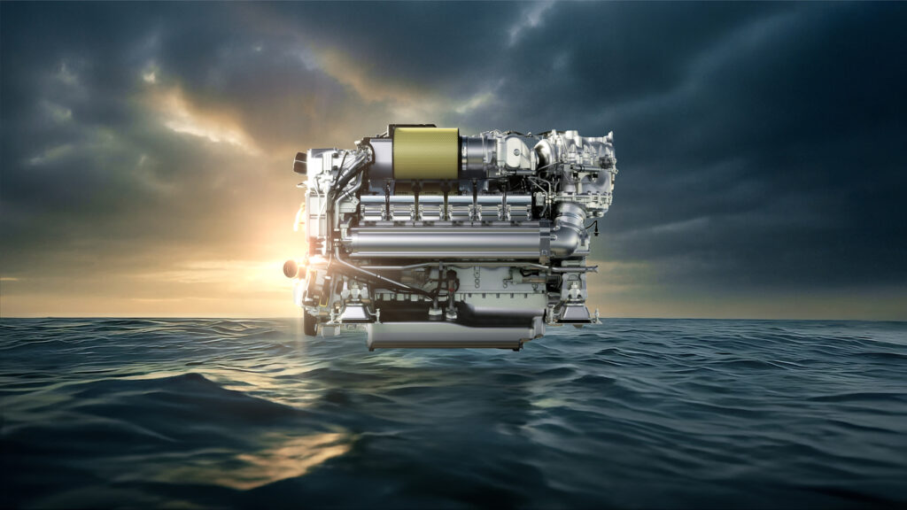 New 2000 mtu engine from Rolls-Royce with more power for fast ships and yachts: Power output increases from 1,472 kW (2,002 hp) to 1,634 kW (2,222 hp). This takes power density to a new level, with only minor differences in weight and dimensions compared to the previous 12V 2000 M96X model. Neuer 2000-er mtu-Motor von Rolls-Royce mit mehr Leistung für schnelle Schiffe und Yachten : Die Leistung erhöht sich von bisher 1.472 kW (2.002 PS) auf 1.634 kW (2.222 PS). Die Leistungsdichte steigt damit auf ein neues Niveau, mit nur geringfügigen Abweichungen bei Gewicht und Abmessungen gegenüber dem Vorgängermodell 12V 2000 M96X.