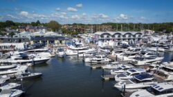 Swanwick Marina drone view
