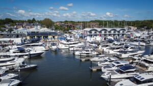 Swanwick Marina drone view