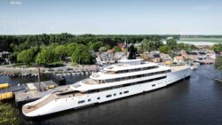 Feadship Project 824 superyacht on lake