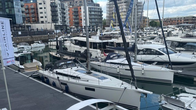 The Arcona 435 Mk II and the Arcona 385 sailing yachts and the Delta 33 Coupé - Delta Powerboat.