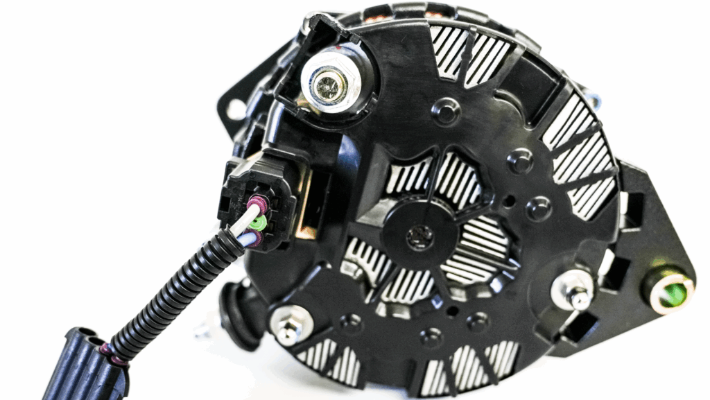 black alternator on white background - made by Arco Marine