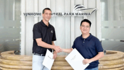 Benoit Moreau, regional sales director APAC for Aquila and Vu Tran, commercial director of Tam Son Yachting in Vietnam.