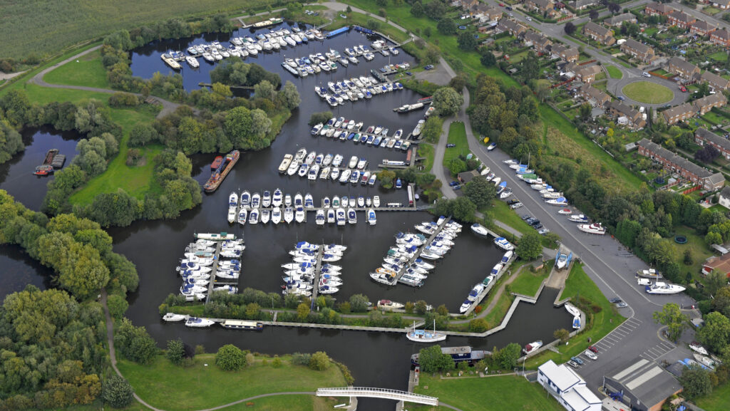 Farndon Marina from above before sale