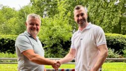 James Tinkler (left) with Ivan Kljakovic Gaspic (right)