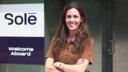 Business woman Marieli Solé outside Solé office