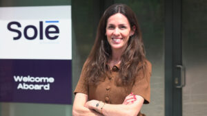 Business woman Marieli Solé outside Solé office