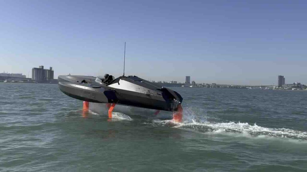 electric trifoiler on the water in Southampton