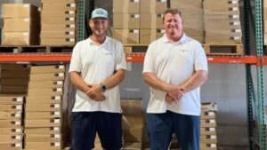 Two men in factory