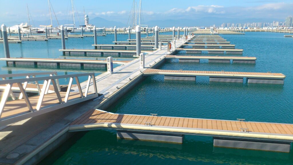 modern floating pontoons