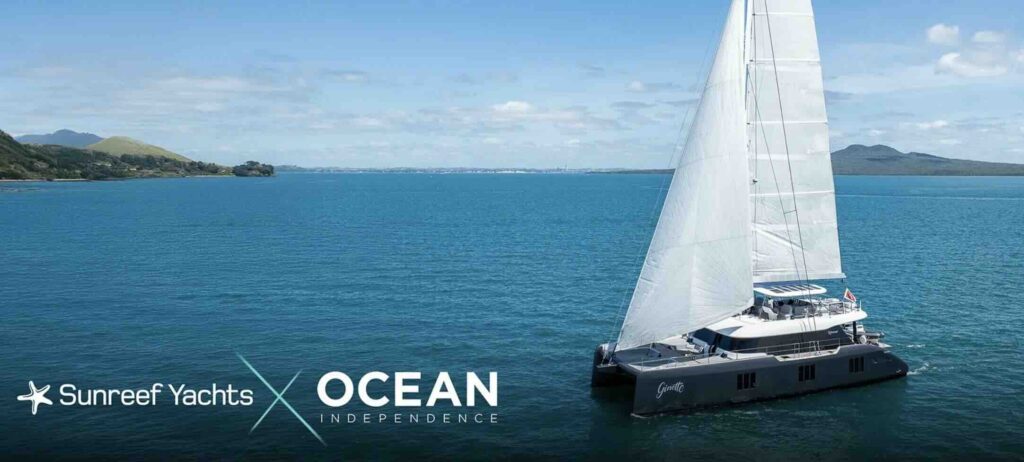 sunreef multihull yacht on the water