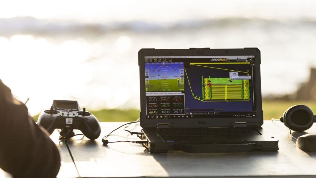 image of AI tools and computer for ocean plastic cleanup