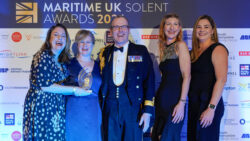 group of people at maritime solent awards 2024