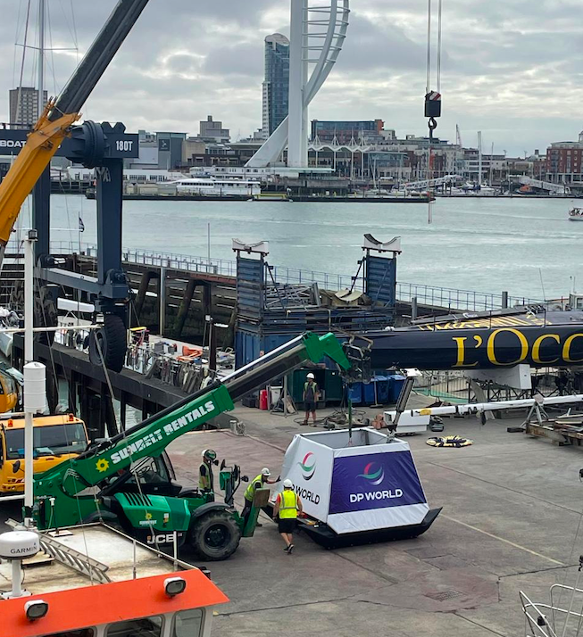 SailGP race marker at Endeavour Quay - DP World
