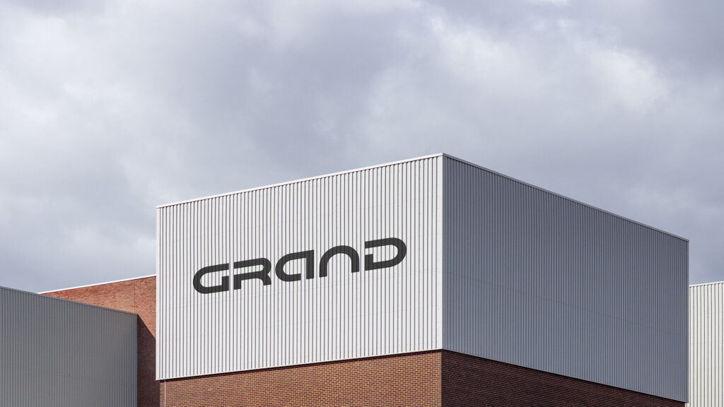Exterior of Grand Boats factory in Ukraine