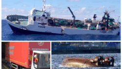 Boats sinking in a montage from MAIB's annual report's front cover as organisation calls for rethink on human watchkeepers
