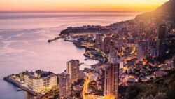 Monaco at sunset