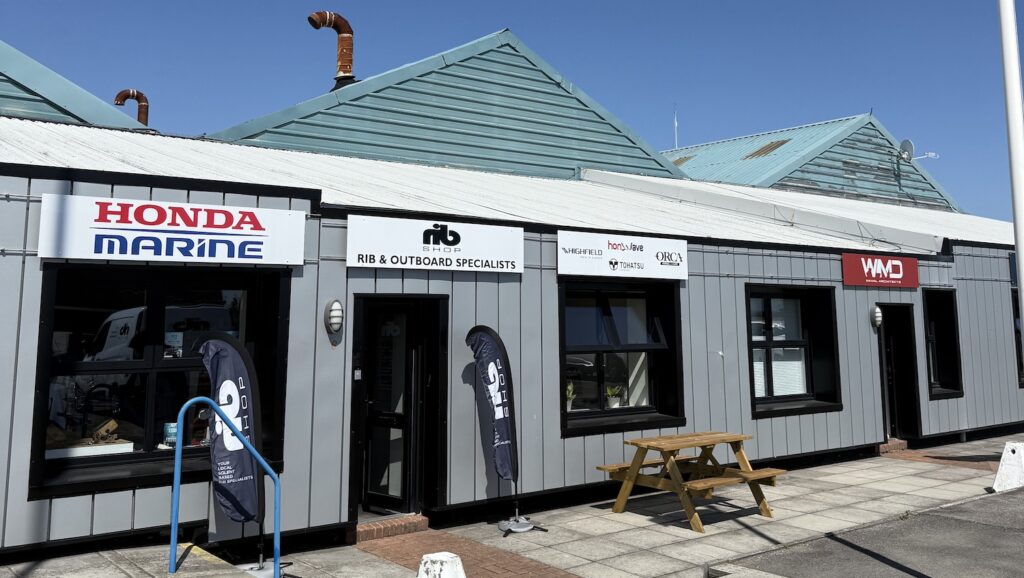 New Rib Shop showroom at Hamble Point Marina
