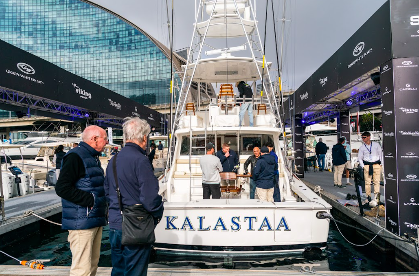 Boat at Sydney International On-water Boatshow
