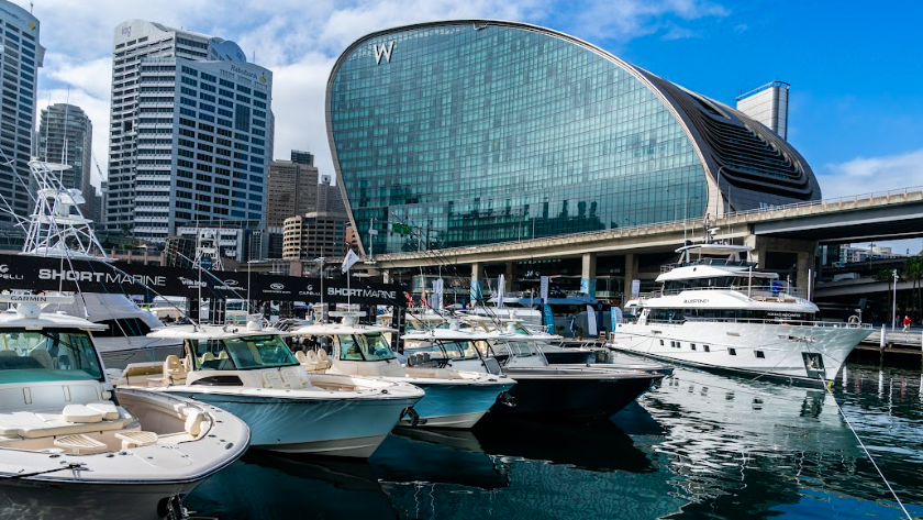 Boats at Sydney International On-water Boatshow