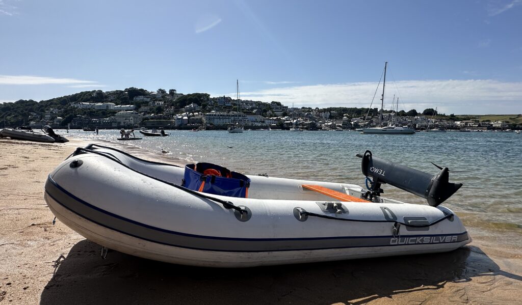 Team 1000 on the East Portlemouth shore overlooking Salcombe