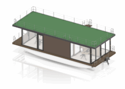 rendering of floating living space