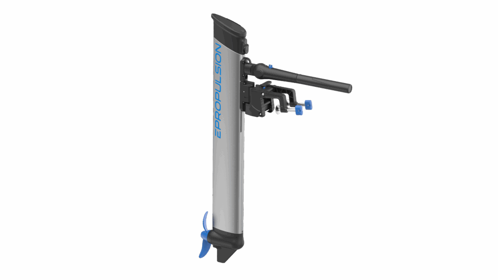 a rendering image of electric outboard from ePropulsion
