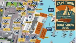 graphic of cape town boat show map