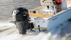 Yamaha V MAX SHO 250hp engine on a boat at sea