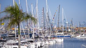 ARC rally boats at Las Palmas marina