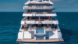 rear view of decks on Amadea