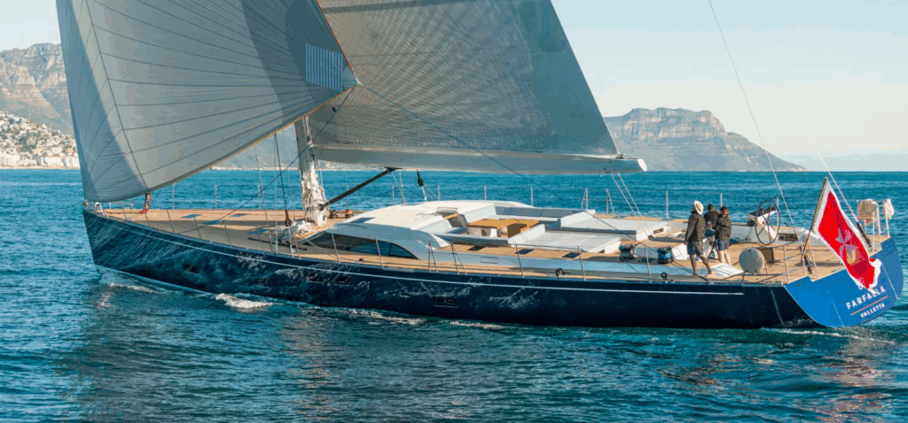 Farfalla - superyacht - under sail