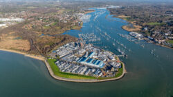 Aerial view of MDL marinas