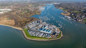 Aerial view of MDL marinas