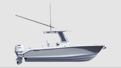 Side profile of Nimbus Edgewater 250CC