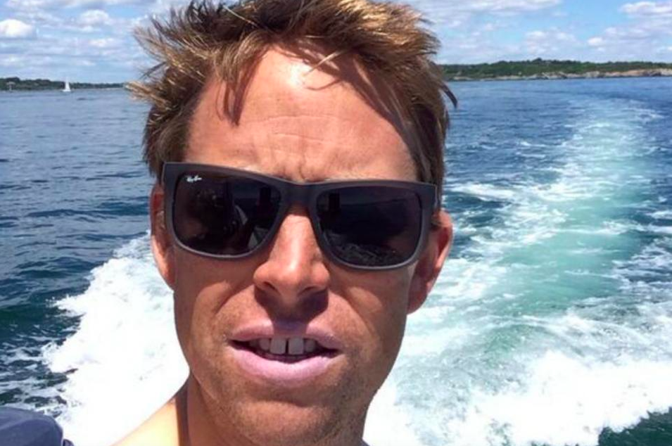 man in sunglasses looks at camera. This is Sam Richmond who died while sailign a superyacht